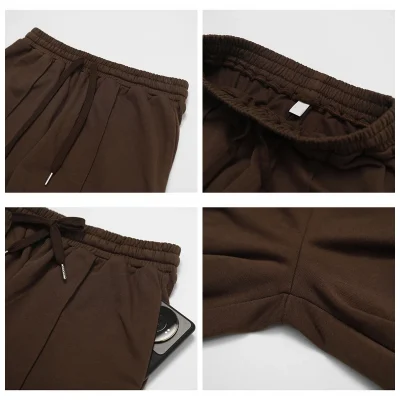 Wholesale High Waist Women's Breathable Pants Trousers Custom Logo Casual Sports Fitness Yoga Wide Leg Straight Sweat Pants