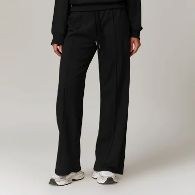 Wholesale High Waist Women's Breathable Pants Trousers Custom Logo Casual Sports Fitness Yoga Wide Leg Straight Sweat Pants