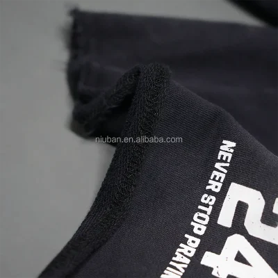 custom shorts with logo streetwear black wholesale french terry vintage acid wash sun faded shorts