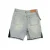 Y2K Retro Patchwork Denim Shorts Men Harajuku Hip Hop Blue Baggy Denim Casual Knee Length Shorts