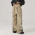 High Quality Wholesale Custom Logo 100% Nylon Unisex Activewear Quick Dry Parachute Striped Baggy Wide Leg Pants for Men Women
