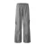 High Quality Wholesale Custom Logo 100% Nylon Unisex Activewear Quick Dry Parachute Striped Baggy Wide Leg Pants for Men Women